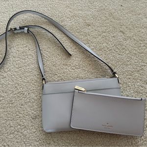 Like New Kate Spade small crossbody and matching pouch